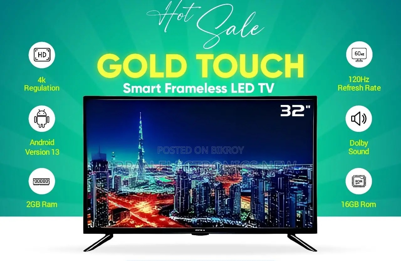 Enjoy Streaming, Screen Mirroring, and Digital Tuner on this 32" Smart TV