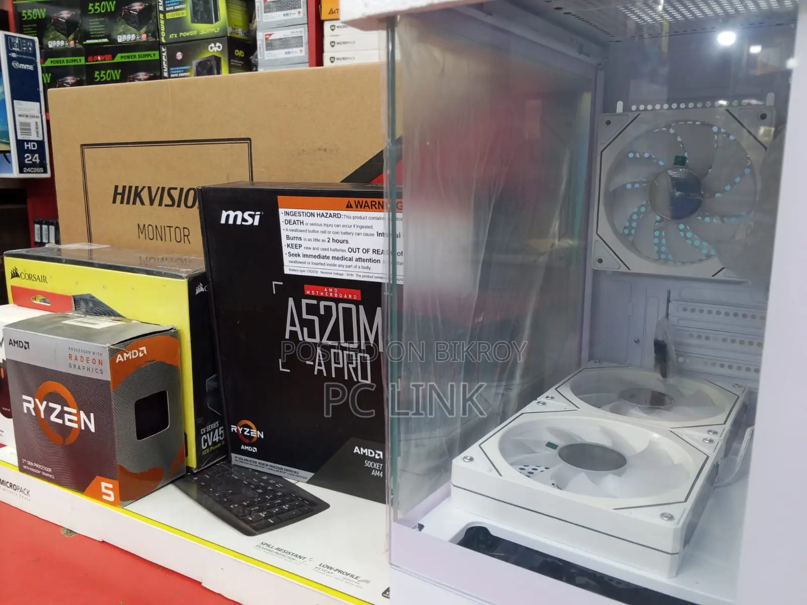New Desktop Computer 8GB AMD Ryzen 5 SSD 128GB