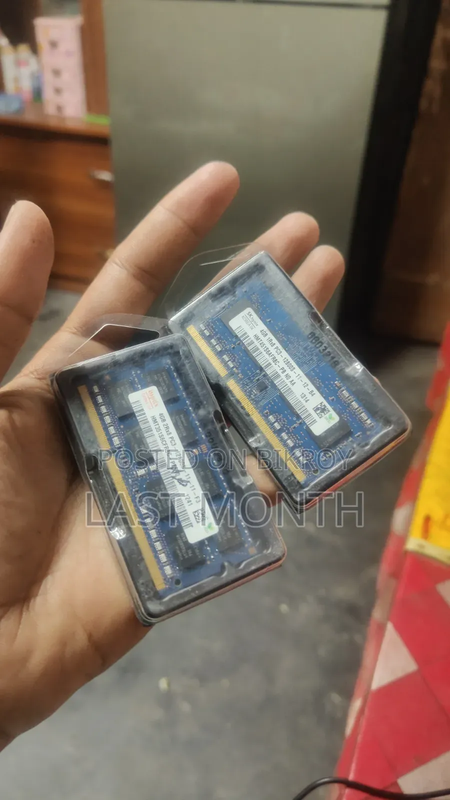 4gb ×2= 8gb Ram Sell
