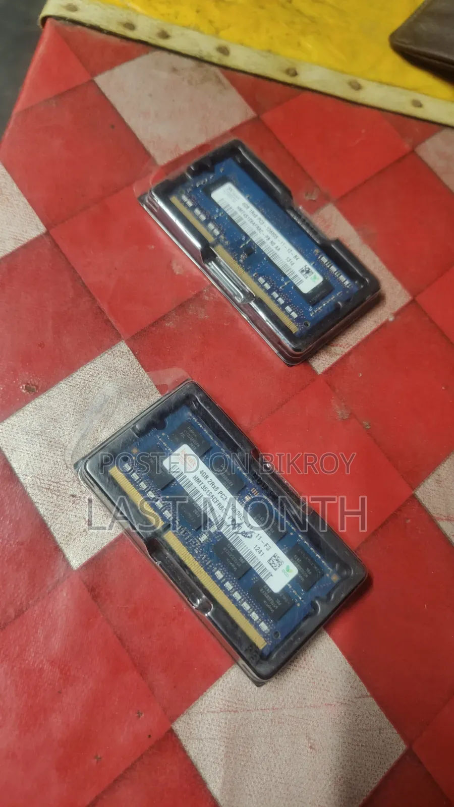 4gb ×2= 8gb Ram Sell