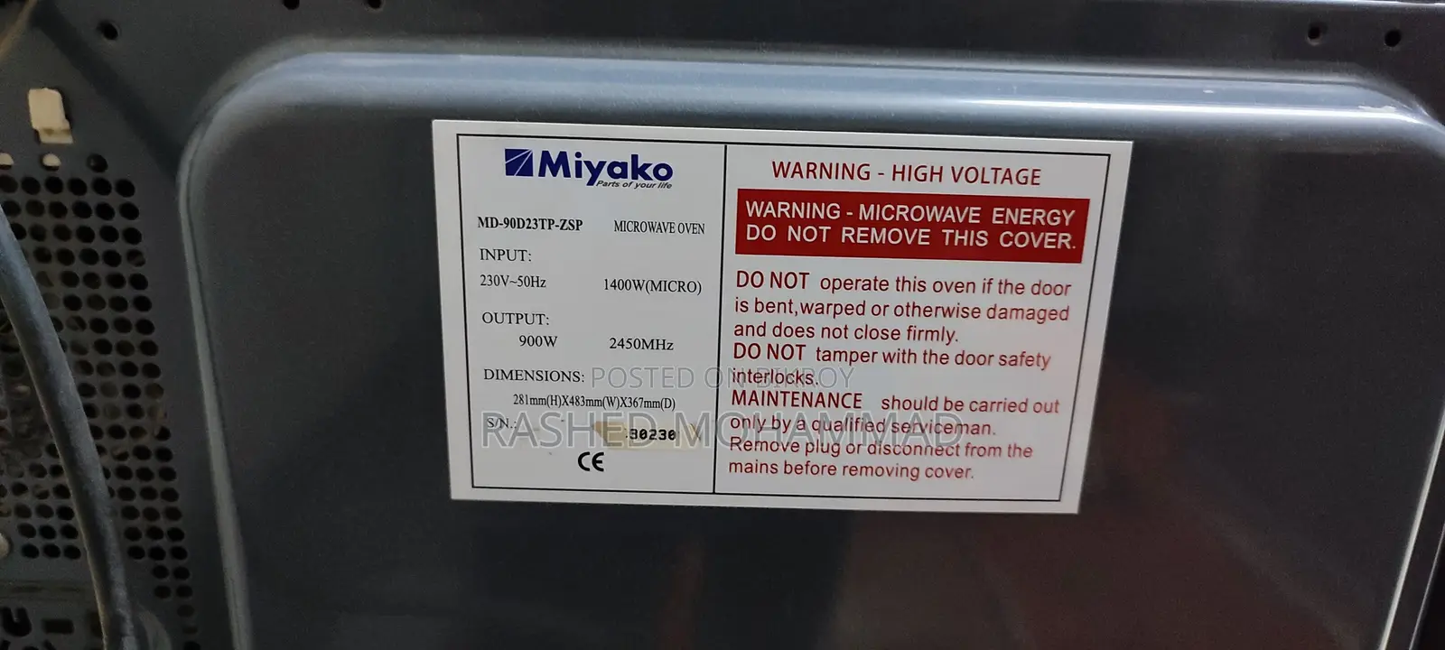 Microwave Oven
