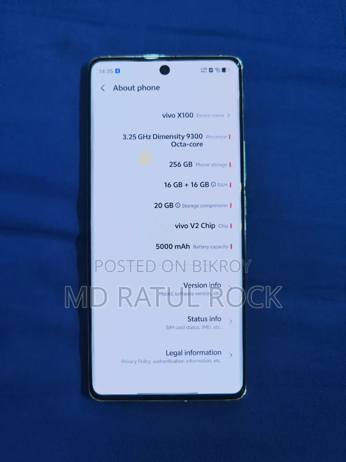 Vivo X100 256 GB White