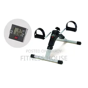 Mini Exercise Cycle – Portable Folding Arm Leg Pedal Exerciser