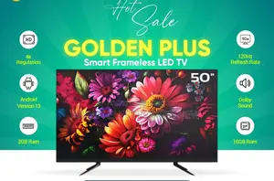 43" Frameless Smart Android Tv Supported FHD Display