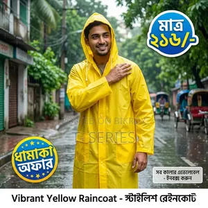 Stylish Waterproof Raincoat - প্রিমিয়াম কোয়ালিটি রেইনকোট (Unisex)