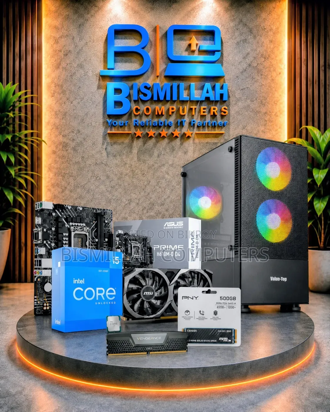 Desktop Computer 16GB Intel Core I5 SSD 500GB