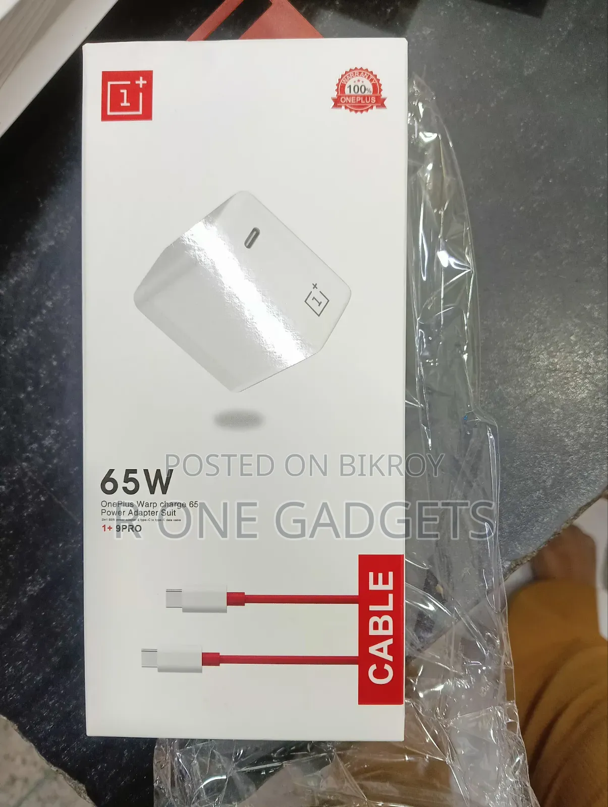 One Plus 65 Watt Original Charger