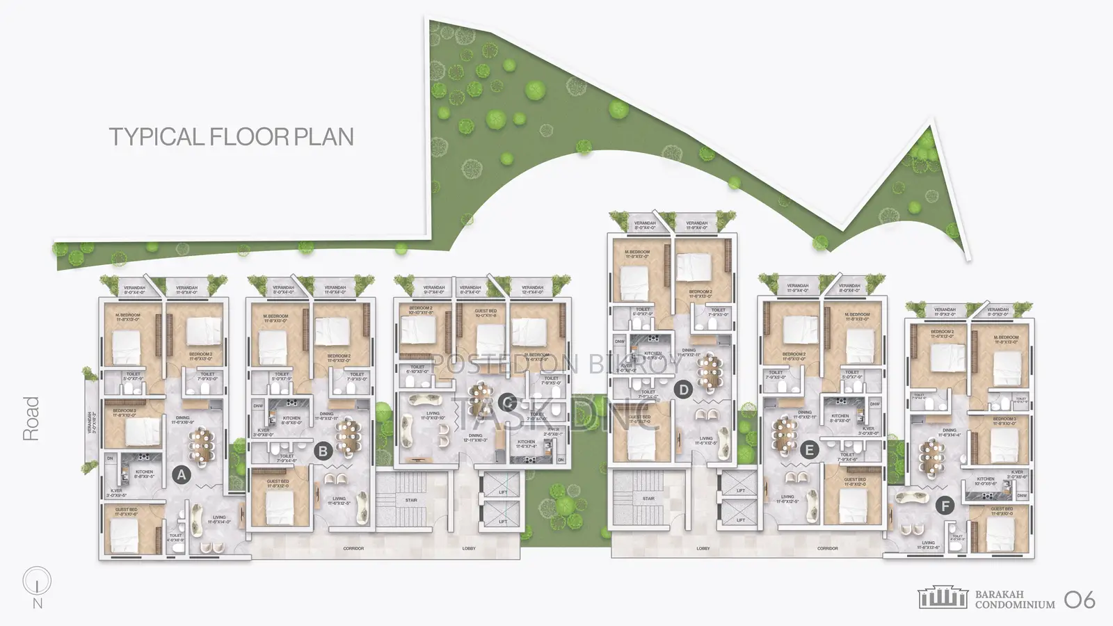 3-Bedroom Apartment for Sale at Barakah Condominium, Uttara
