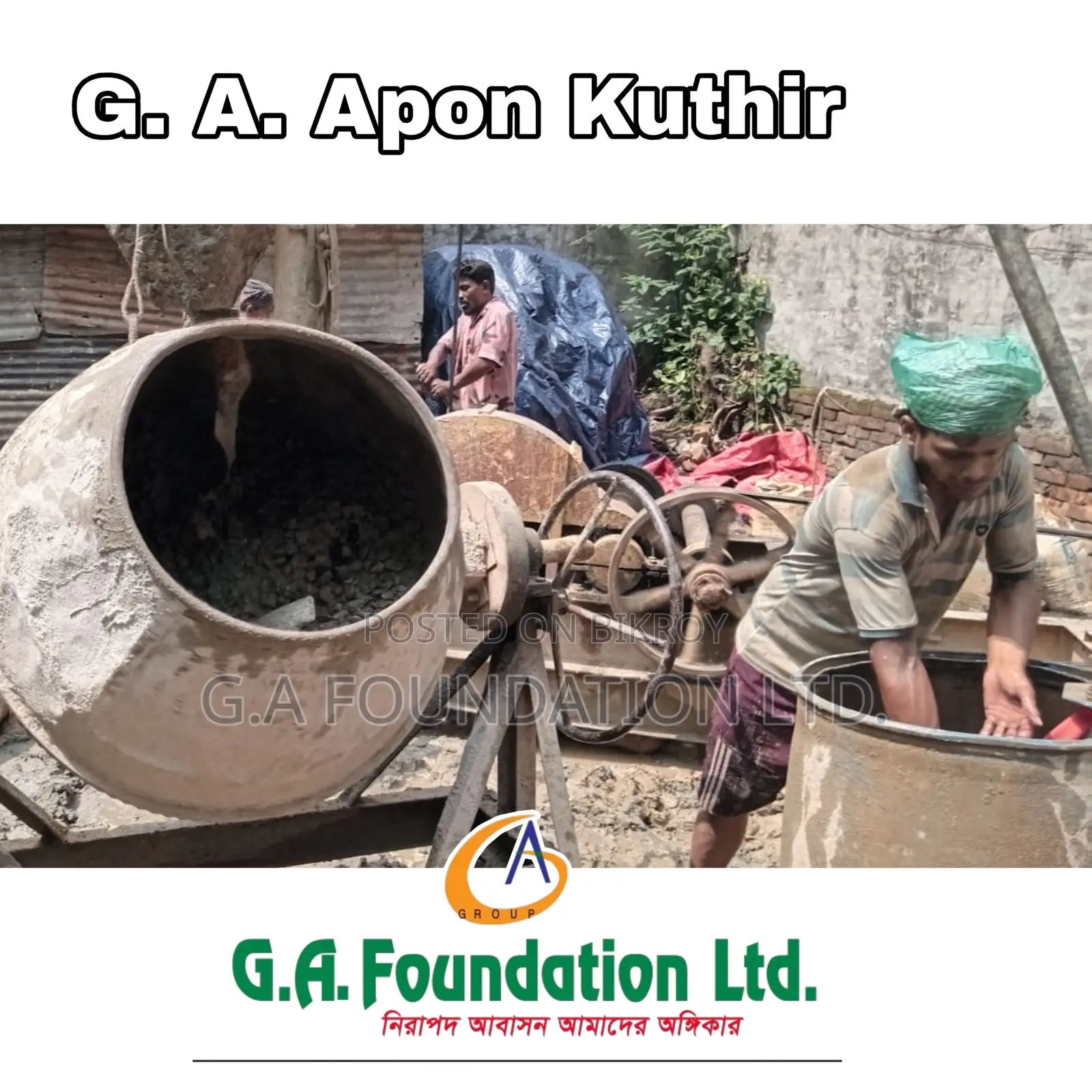 3bdrm Apartment in G. A. Apon Kuthir, Mirpur for Sale