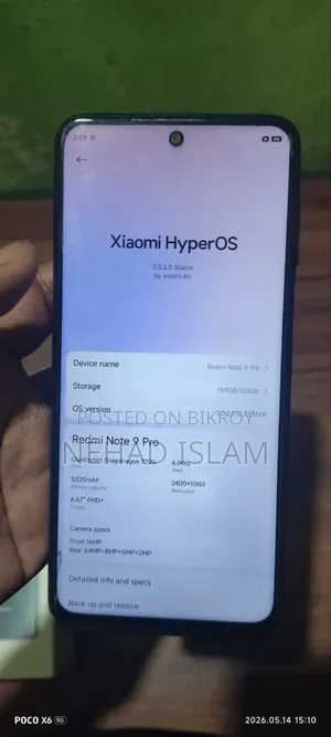 Xiaomi Redmi Note 9 Pro 128 GB Black