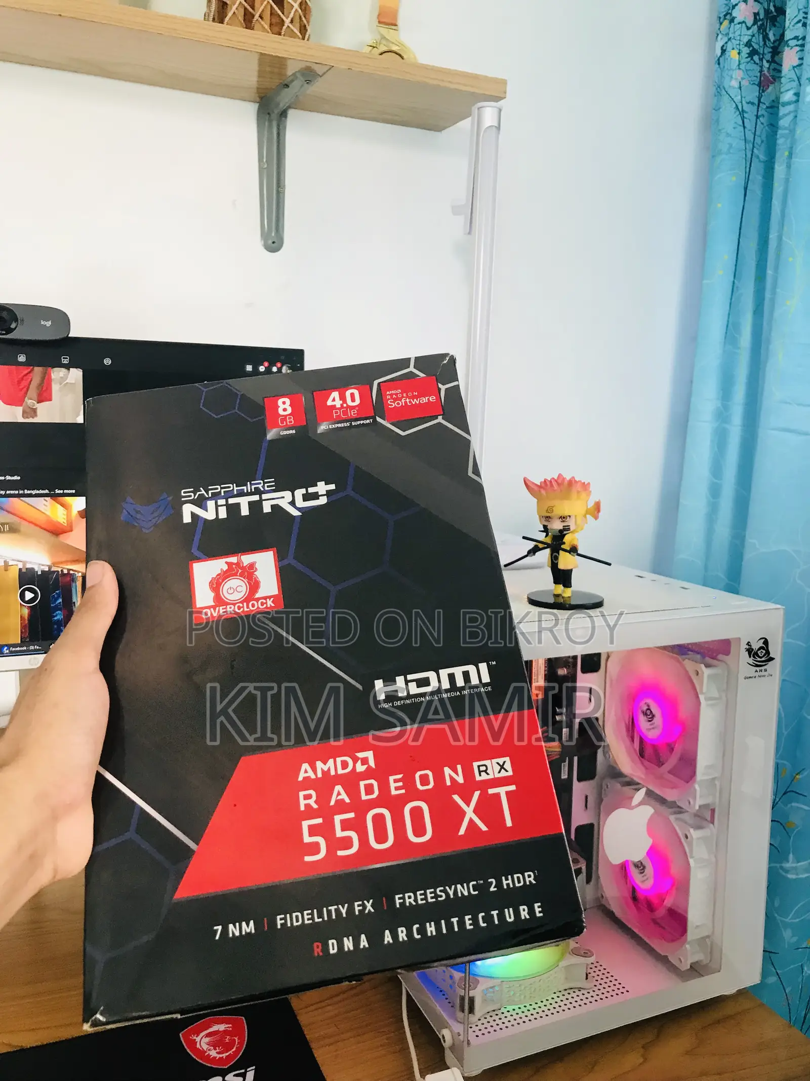 Sapphire Nitro Plus Rx 5500 Xt Oc 8gb DDR 6gpu