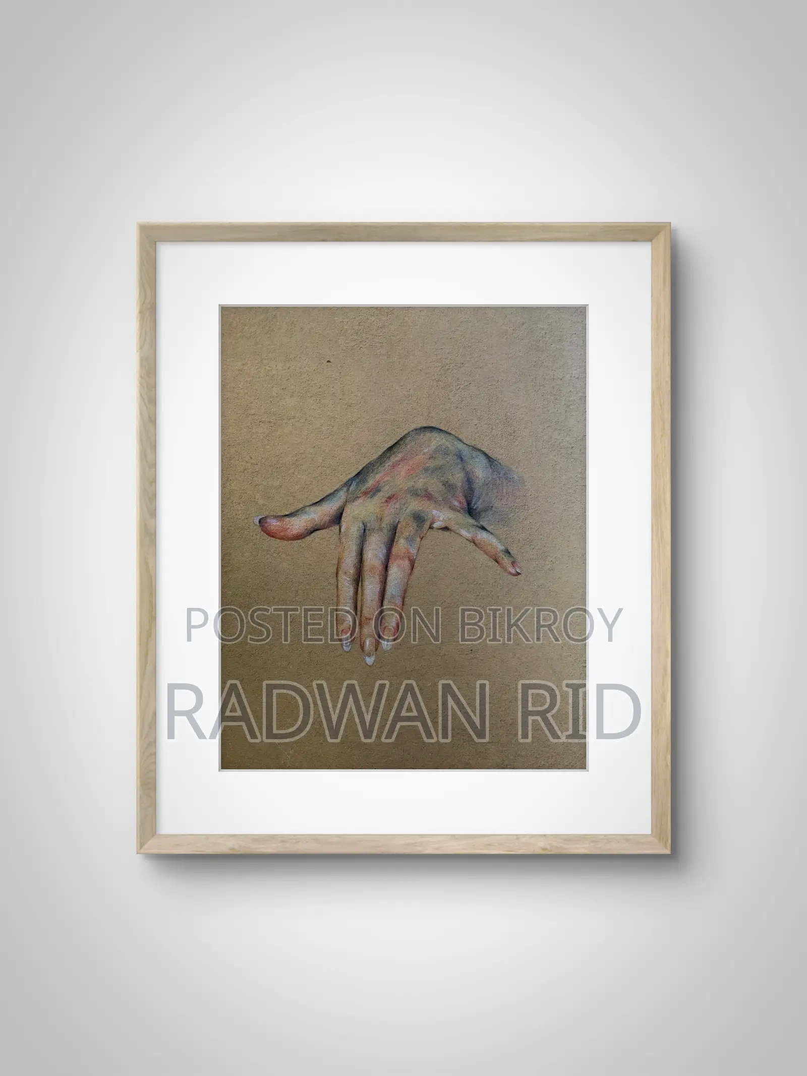 Hand-drawn Realistic Colour Pencil Drawing