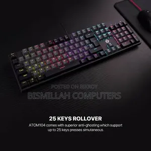 Fantech Atom 104 Sumi Edition RGB Wired Mechanical Gaming Keyboard