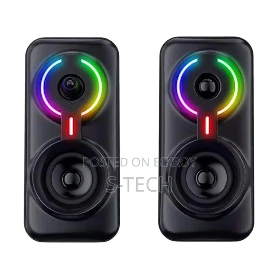 Onikuma L6 RGB 2.0 Bluetooth Black Multimedia Gaming Speaker