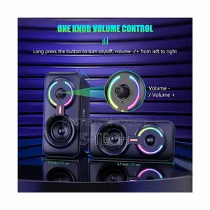 Onikuma L6 RGB 2.0 Bluetooth Black Multimedia Gaming Speaker