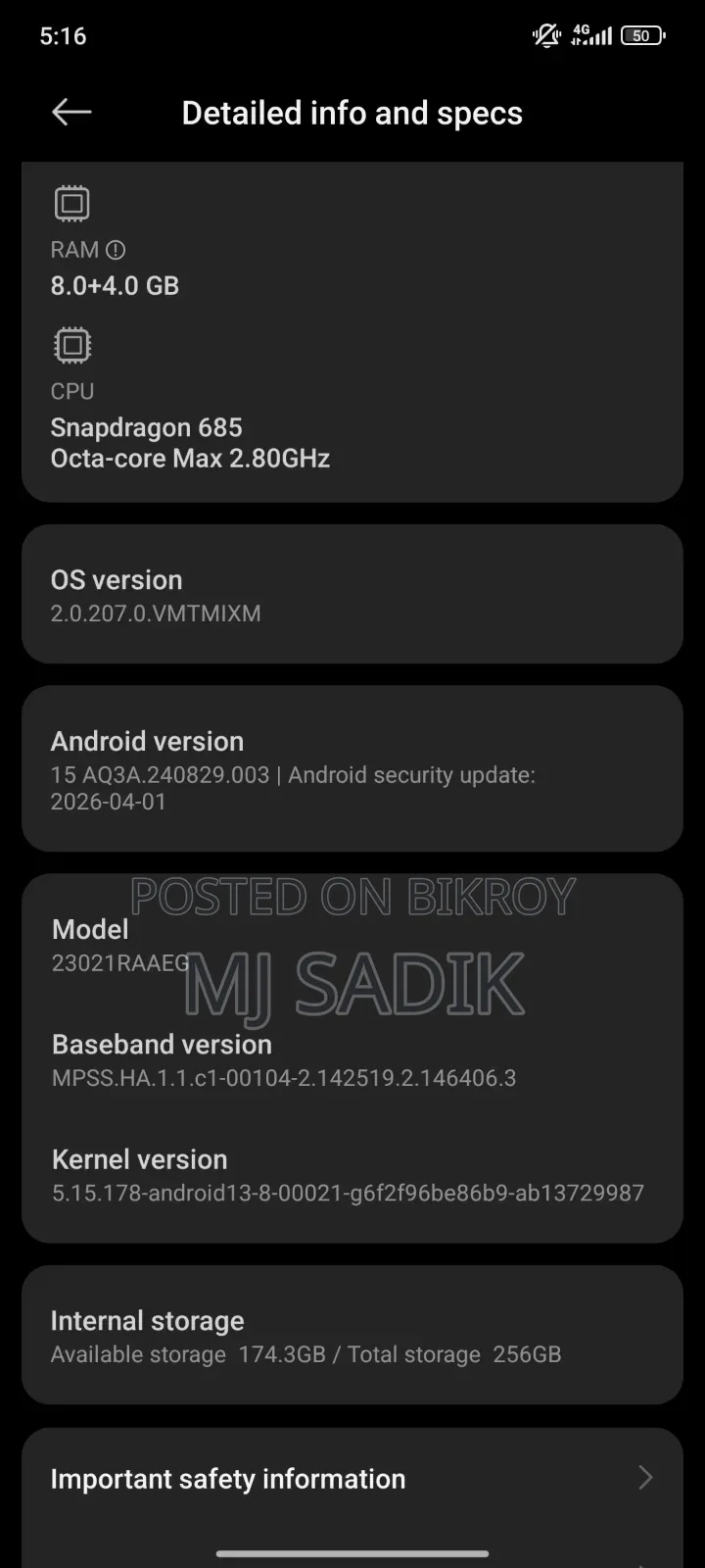 Xiaomi Redmi Note 12 256 GB