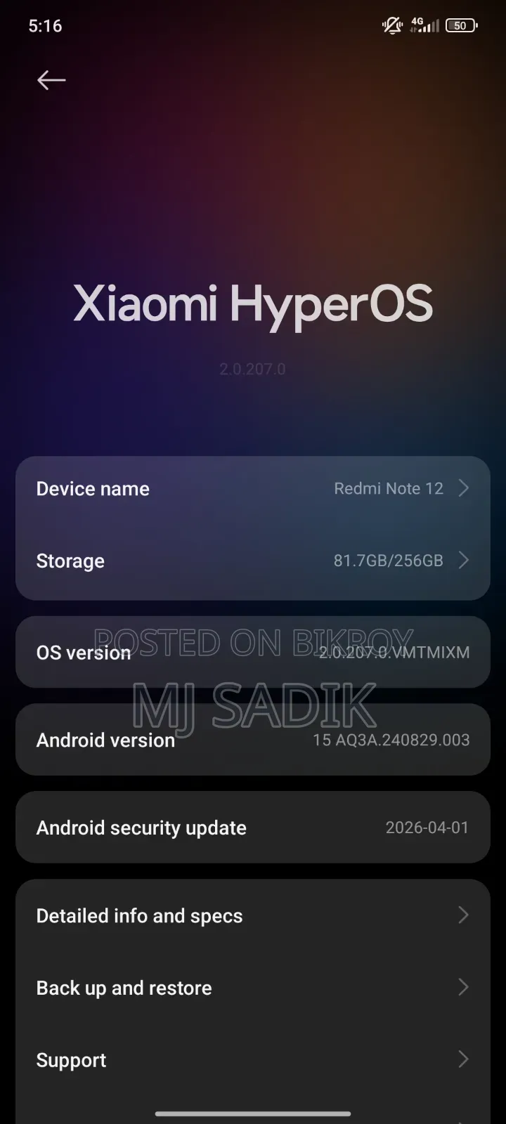 Xiaomi Redmi Note 12 256 GB