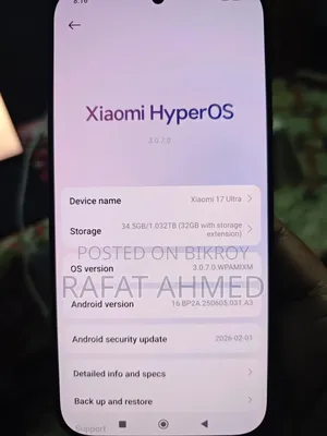 New Xiaomi 17 Ultra 1 TB Black
