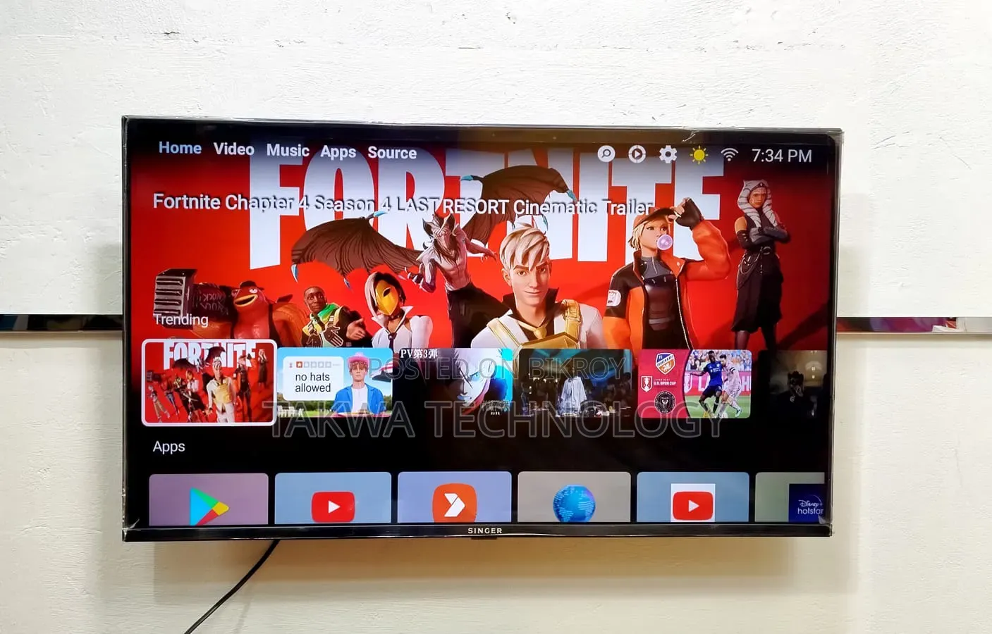 Singer 43-inch Smart Android Frameless Voice Control TV
