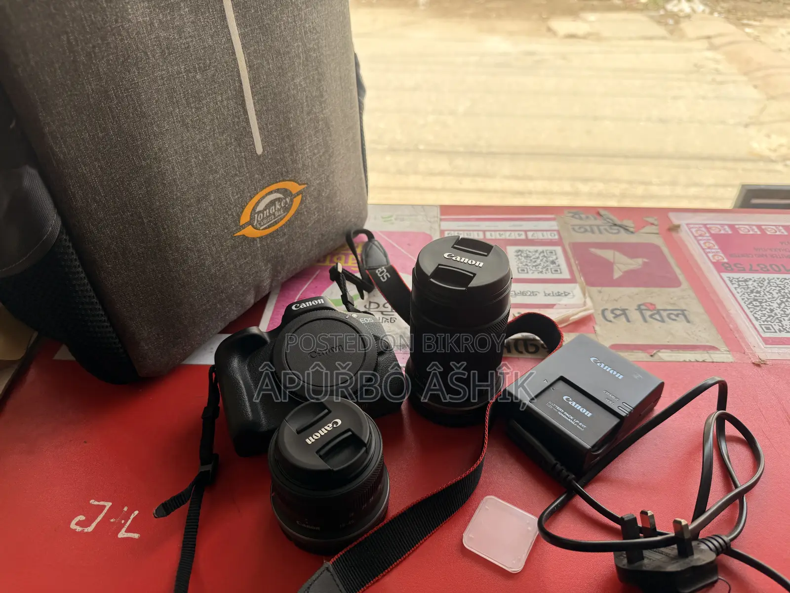 Canon R50 and Lens Kit and Zoom Lens 55-210