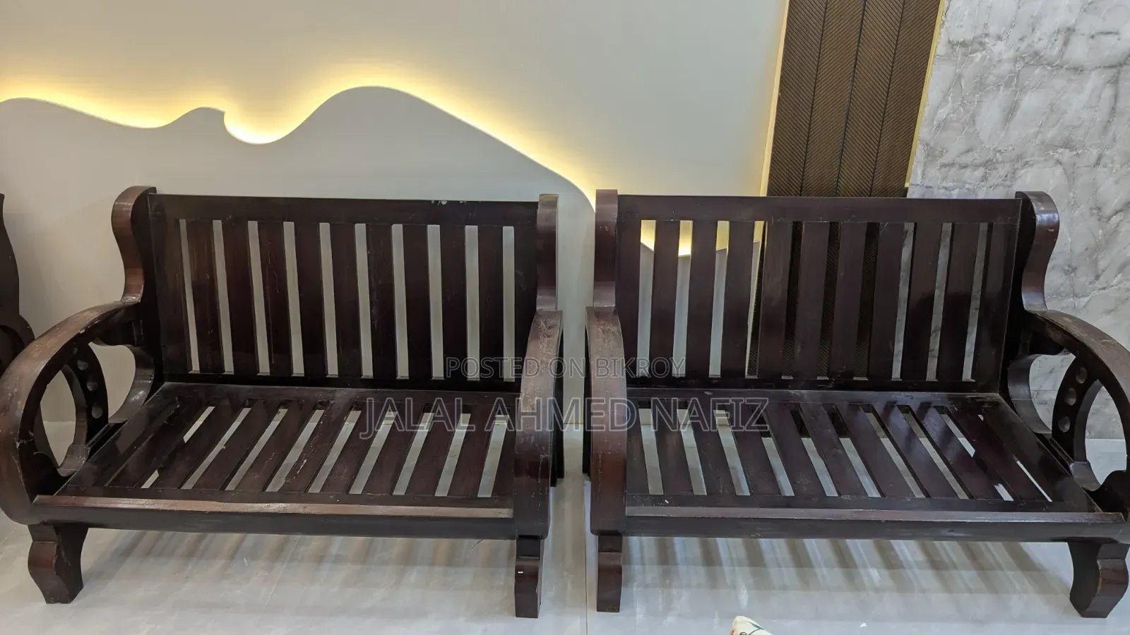Original Teak Wood Sofa