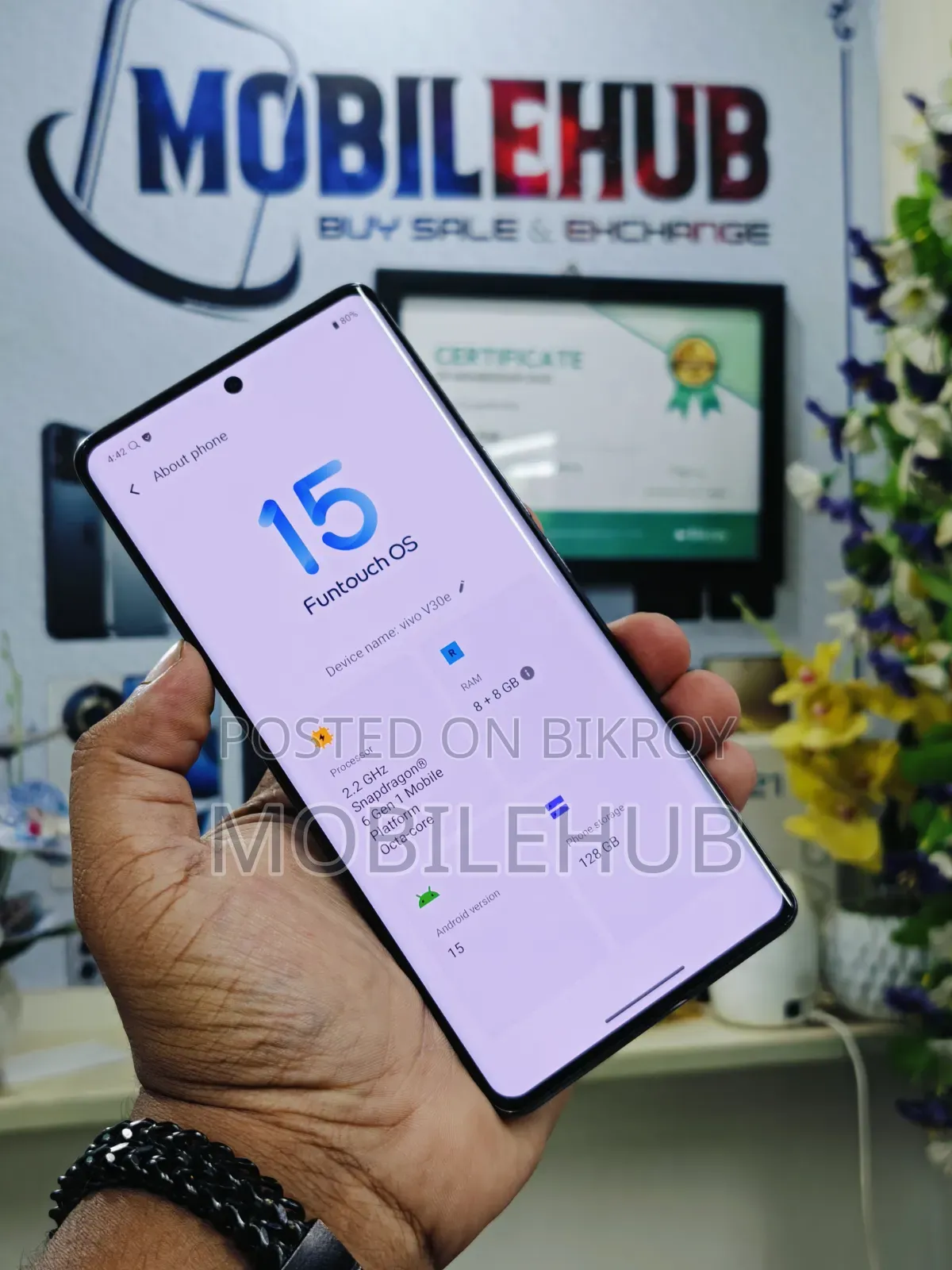 Vivo V30e 128 GB Purple