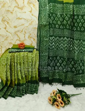 Vegetable Kota Cotton Batik Saree