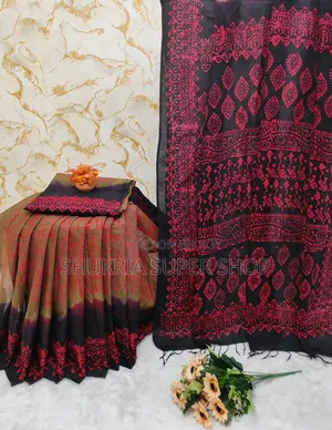 Vegetable Kota Cotton Batik Saree