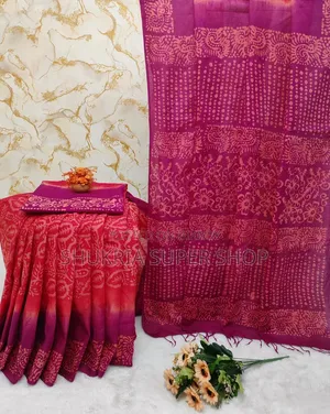 Vegetable Kota Cotton Batik Saree