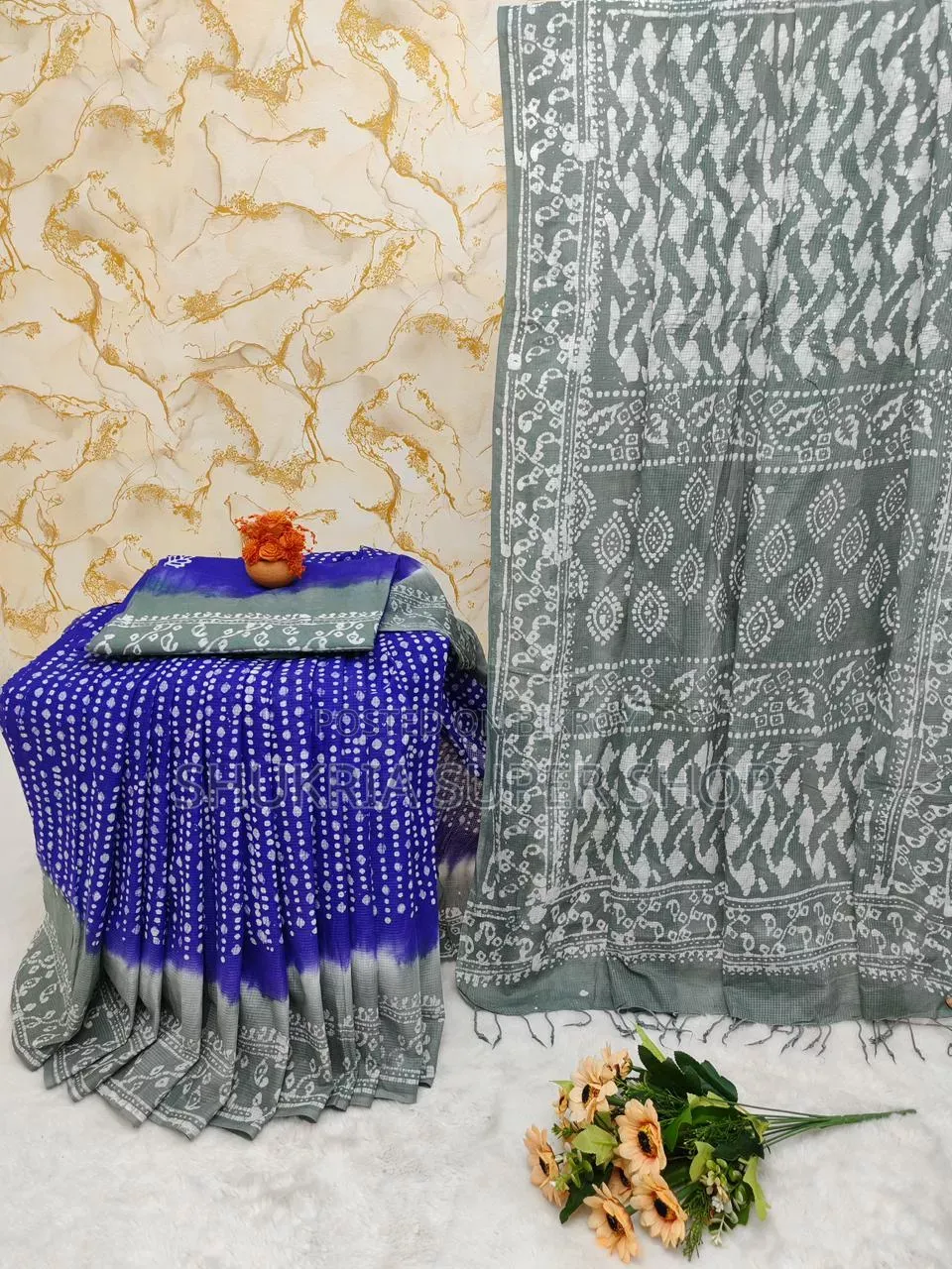 Vegetable Kota Cotton Batik Saree
