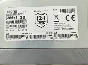 New Tecno Pova 7 Pro 5G 256 GB Black