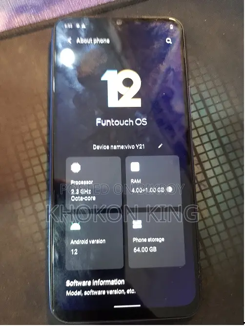 Vivo Y21 64 GB Blue