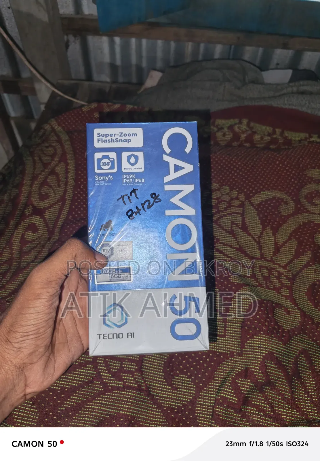 New Tecno Camon 50 256 GB White