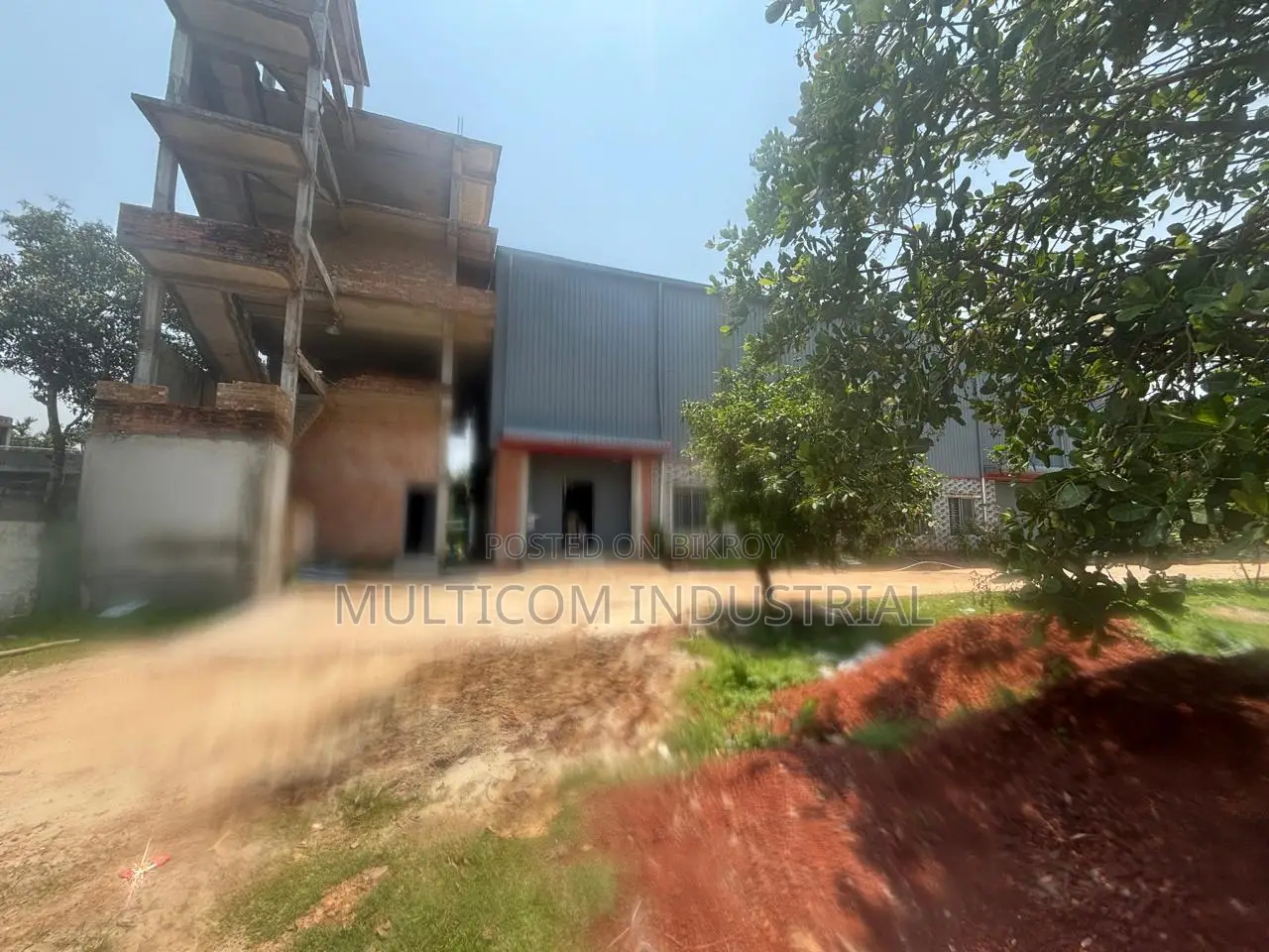 7 Bigah With 48500 Sqft. Shed Building Factory at Mawna, Sreepur