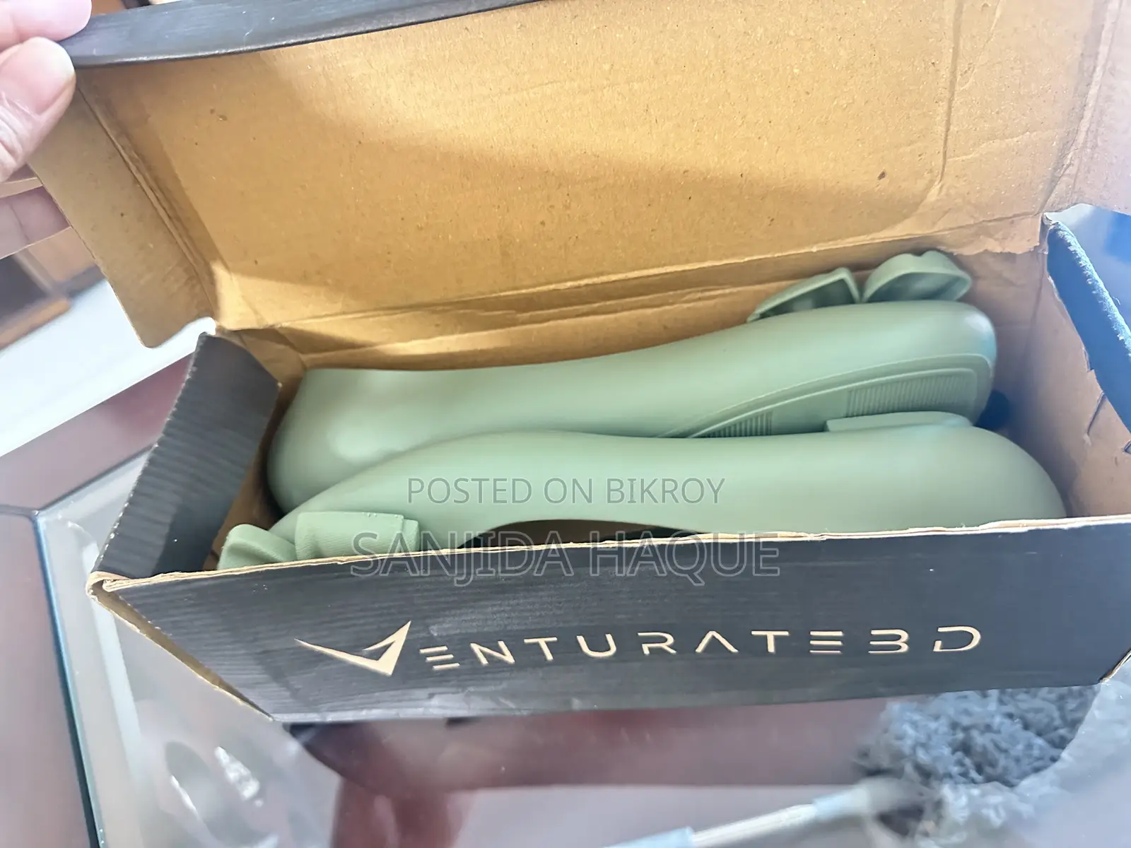 Stylish Bow Flat Shoes (Mint Green)