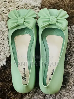 Stylish Bow Flat Shoes (Mint Green)