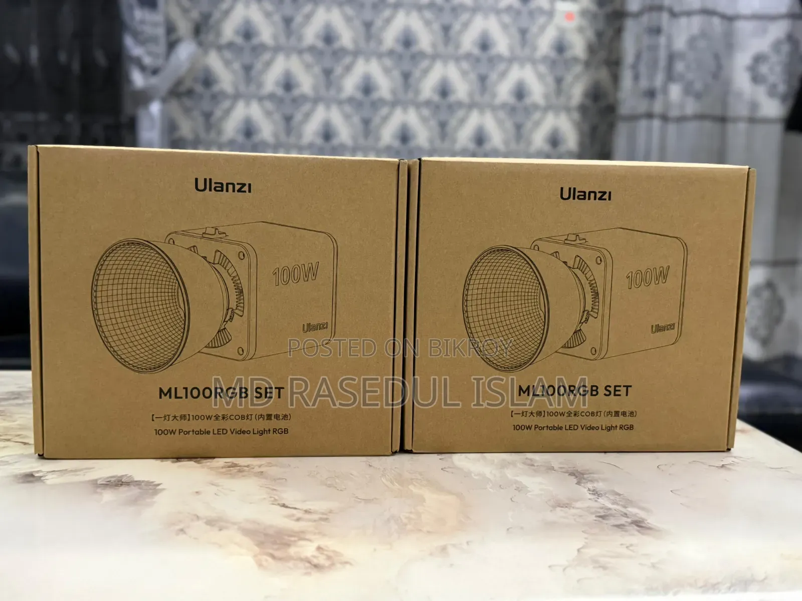 Ulanzi 100w Cob Video Light With Built-in Battery Bi Color/RGB