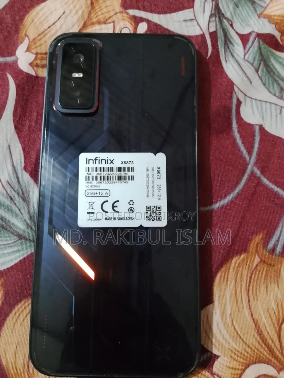 Infinix GT 30 Pro 256 GB Black
