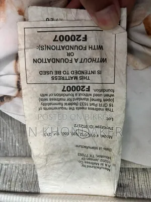 Master Bed With Mattress Made in USA