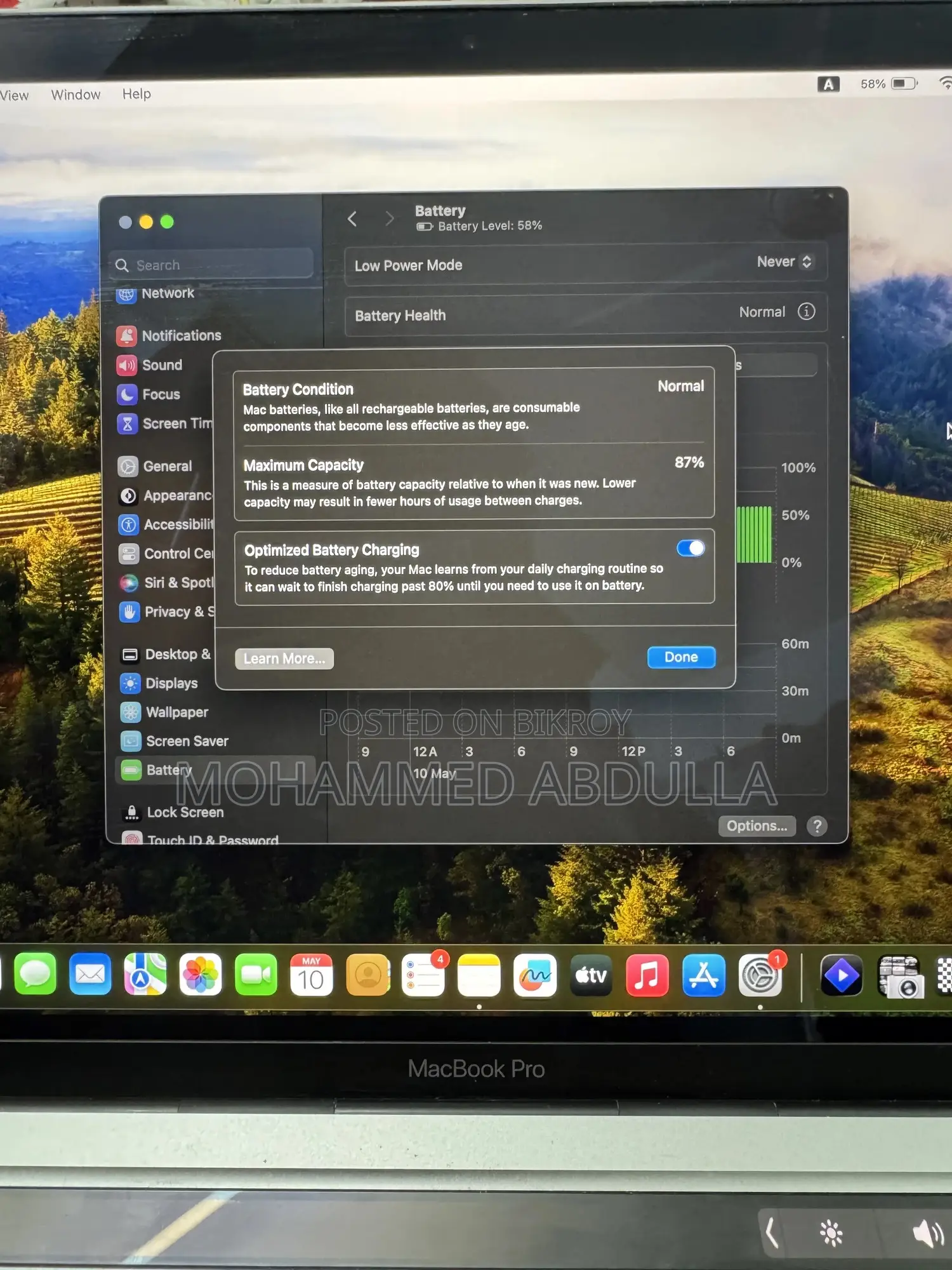 Laptop Apple MacBook Pro 2020 M1 8GB Apple M1 Pro SSD 256GB