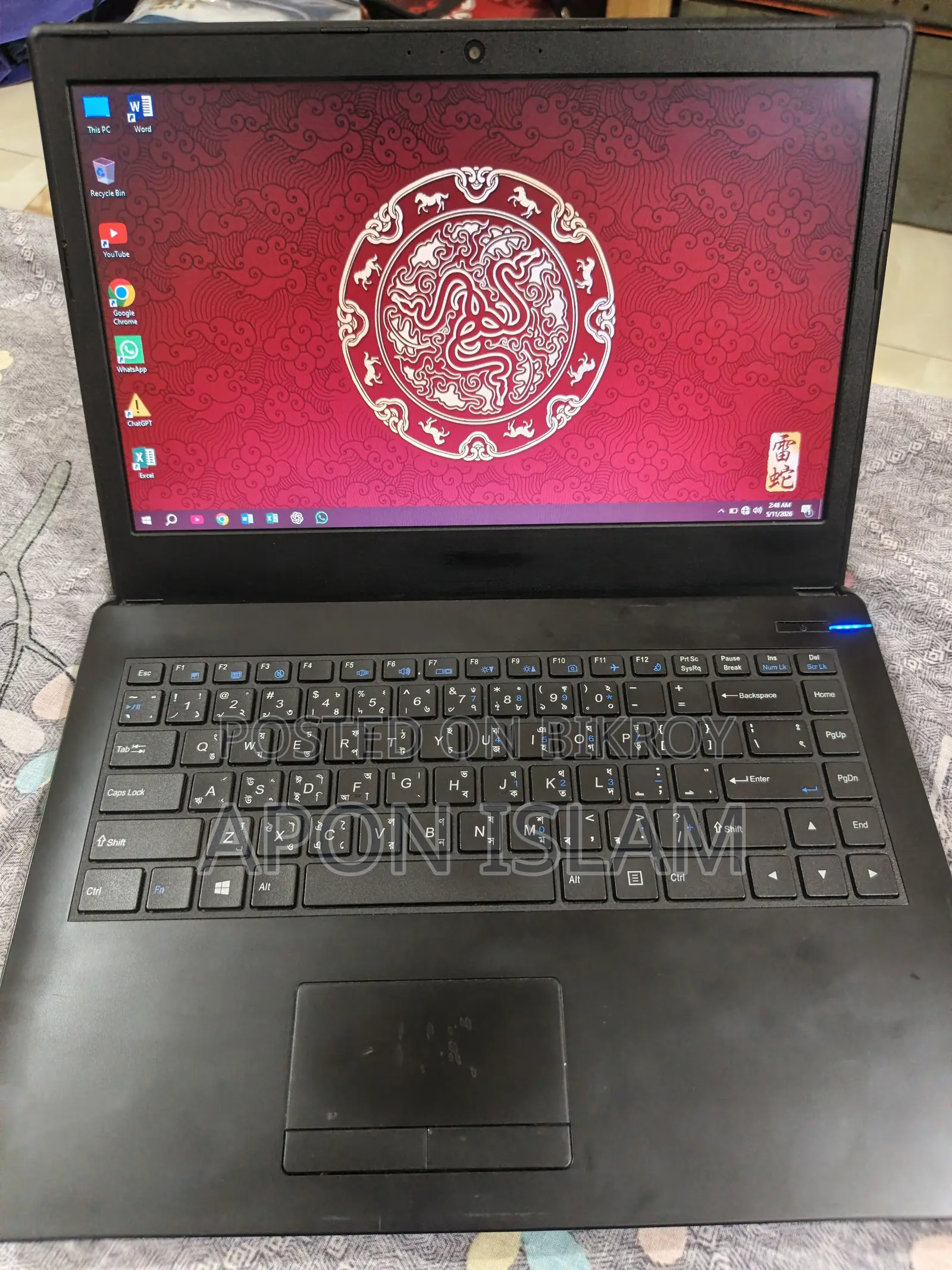 ল্যাপটপ 4GB SSD 500GB