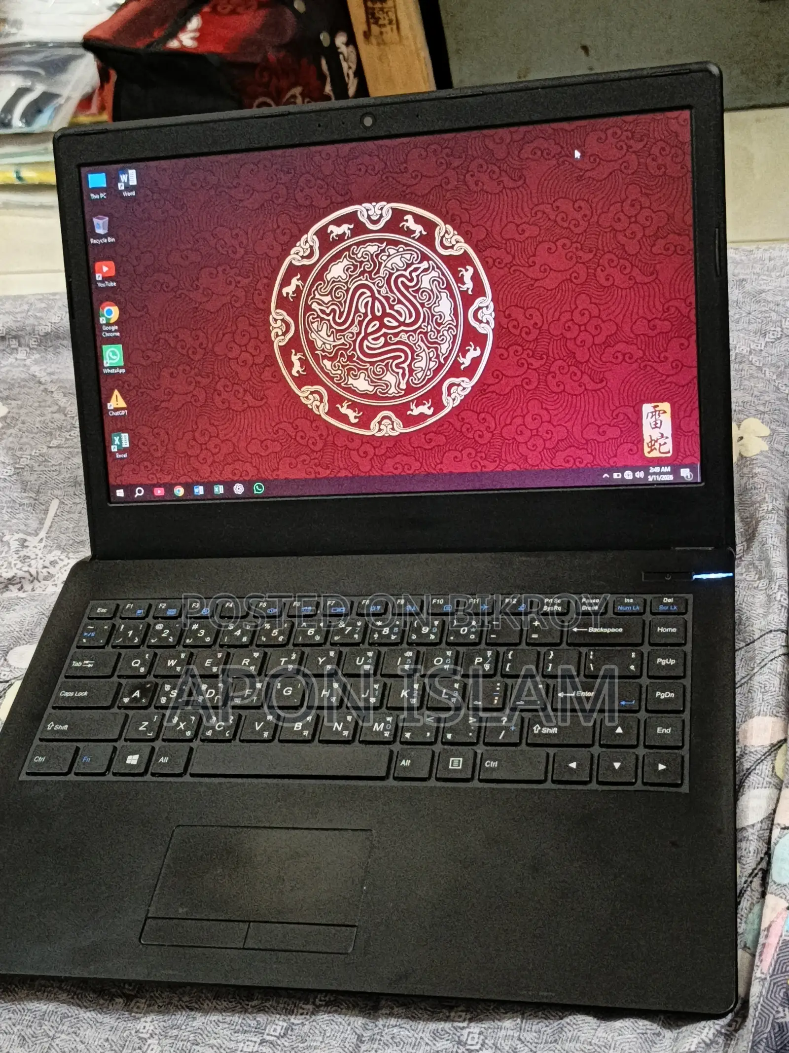 ল্যাপটপ 4GB SSD 500GB