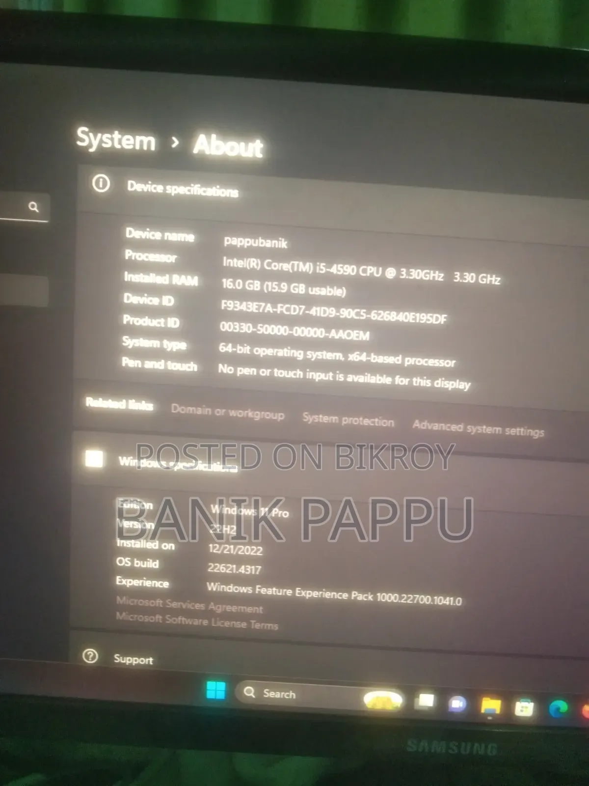 Desktop Computer Gigabyte GB-BACE-3000 16GB Intel Core 5 HDD 1T
