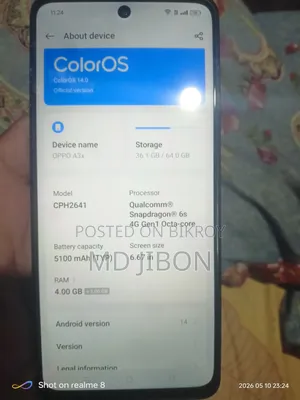 Oppo A3 64 GB Red