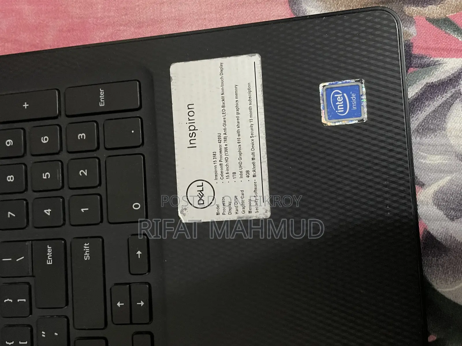 Laptop Dell Inspiron 15 4GB Intel Celeron HDD 1T