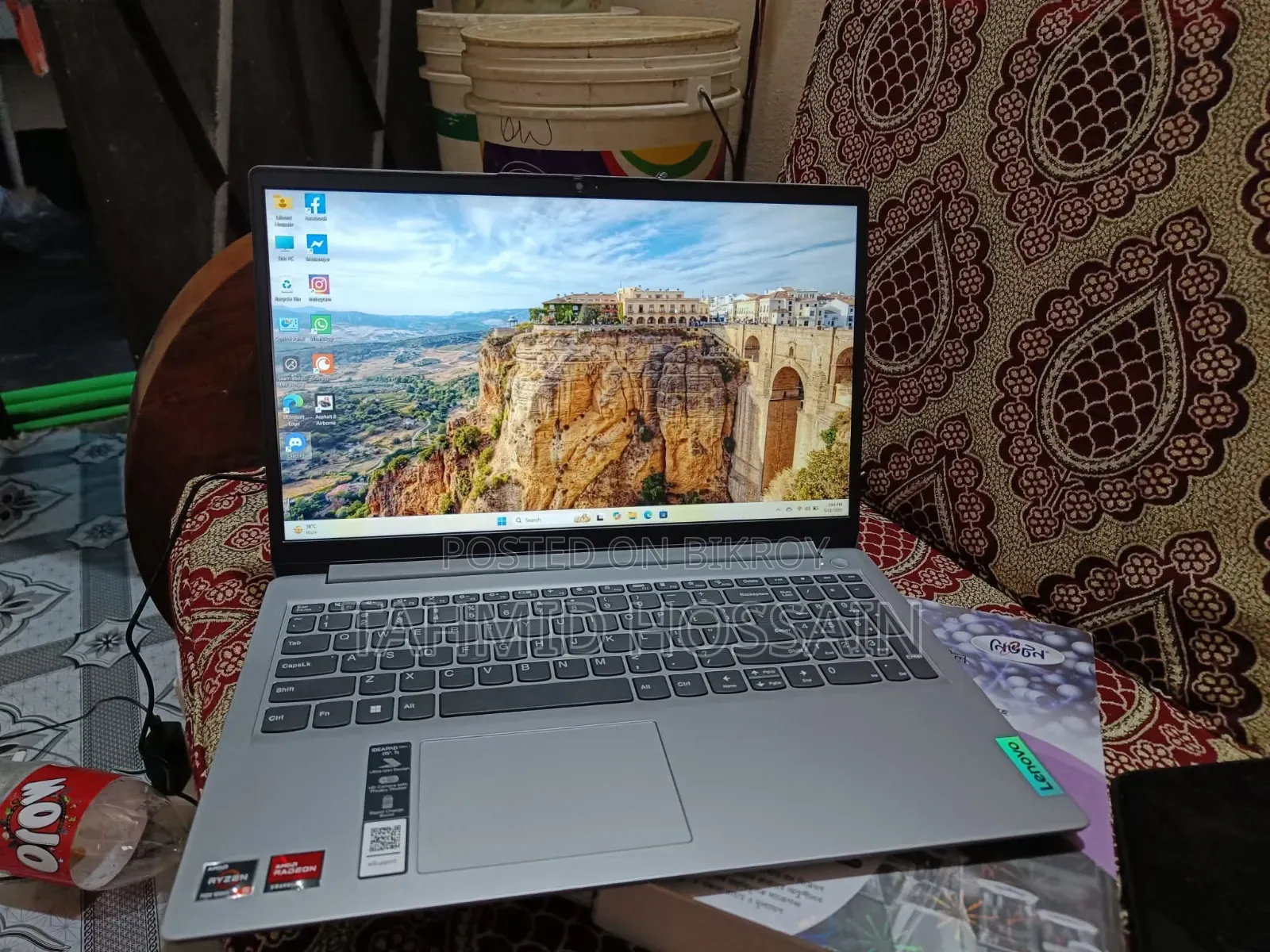 Laptop Lenovo IdeaPad 1 8GB AMD Ryzen 5 SSD 512GB