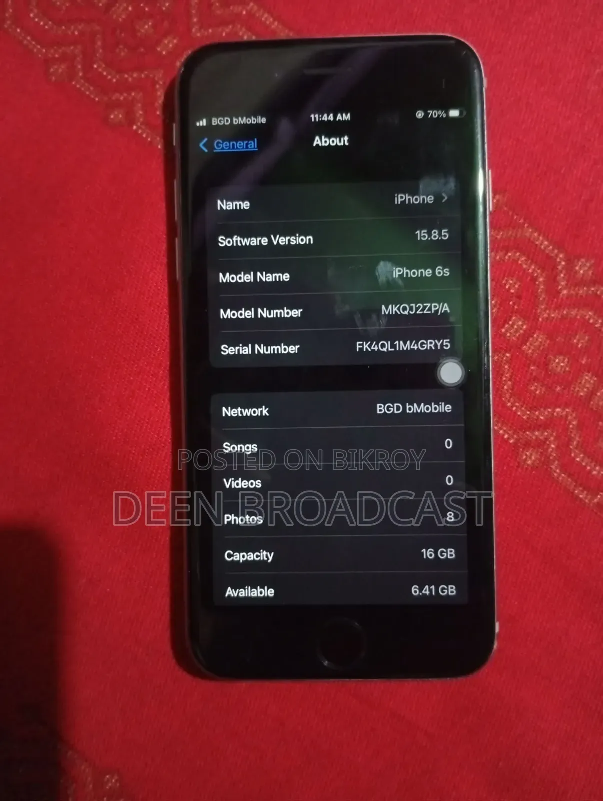 Apple iPhone 6s 16 GB Gray