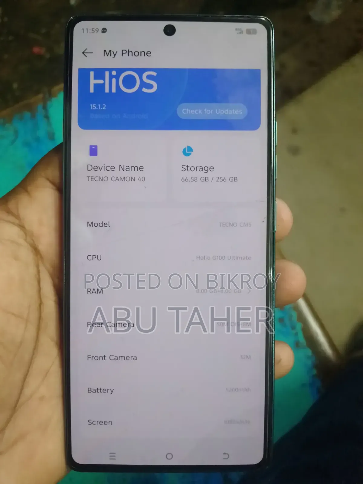 Tecno Camon 40 Pro 4G 256 GB Green