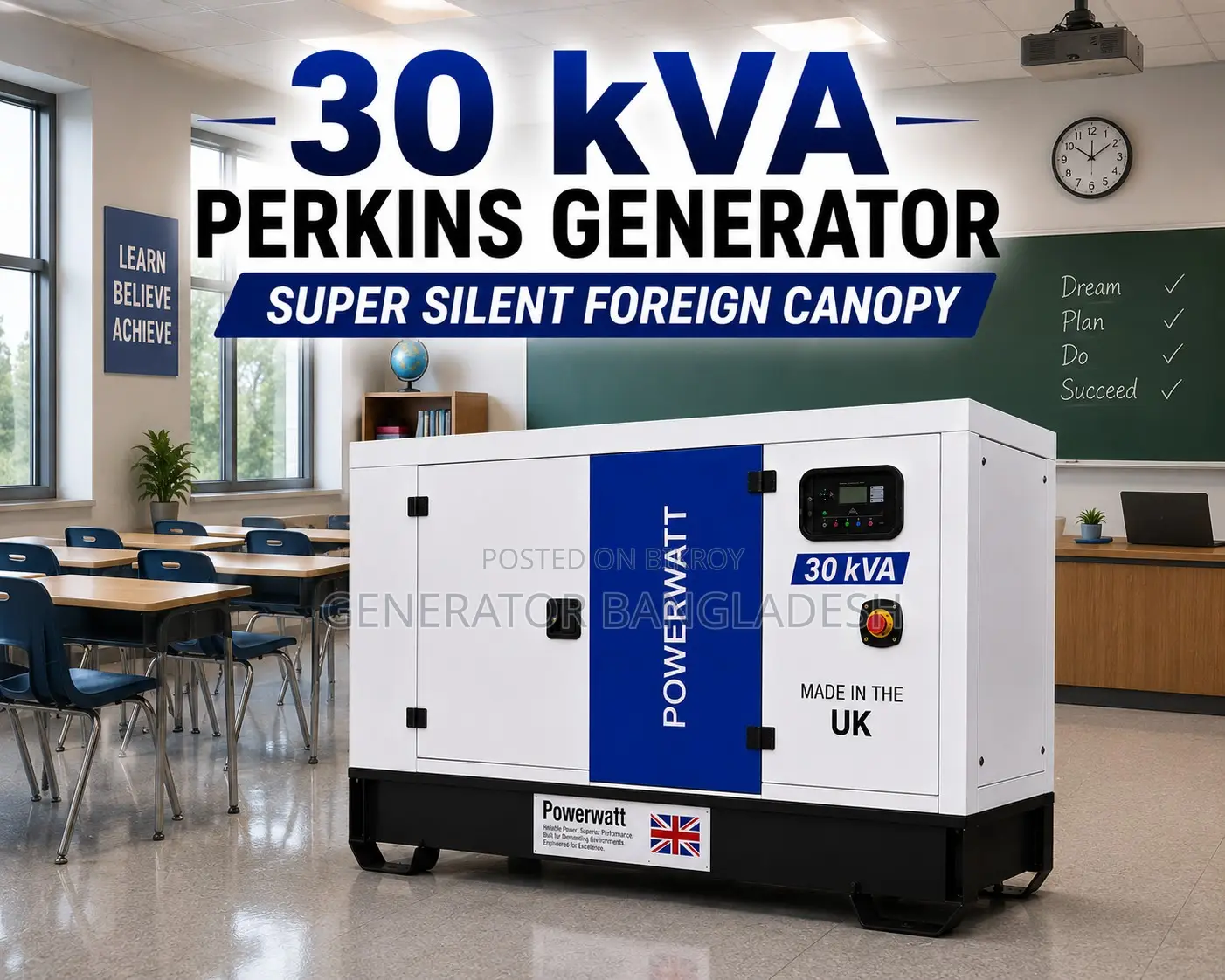 30 Kva Perkins New Diesel Generator – Strong Power for Home Business