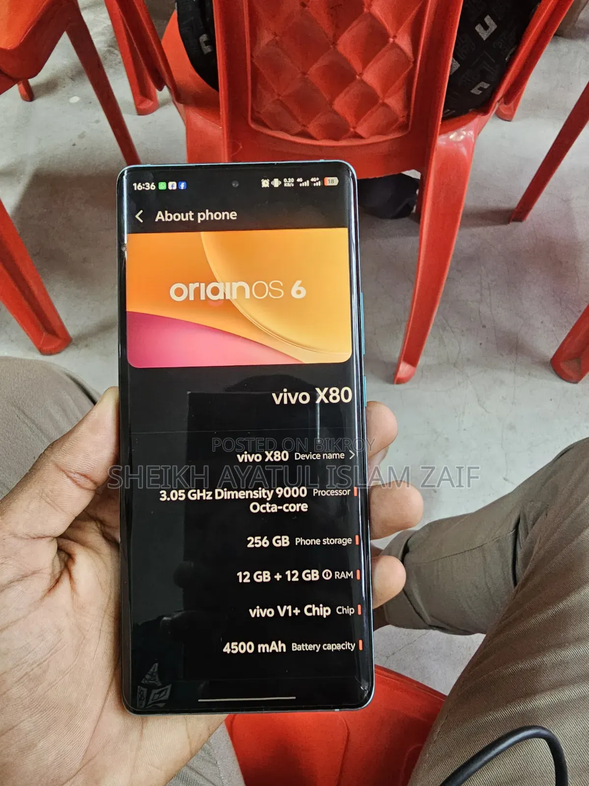 Vivo X80 256 GB Blue